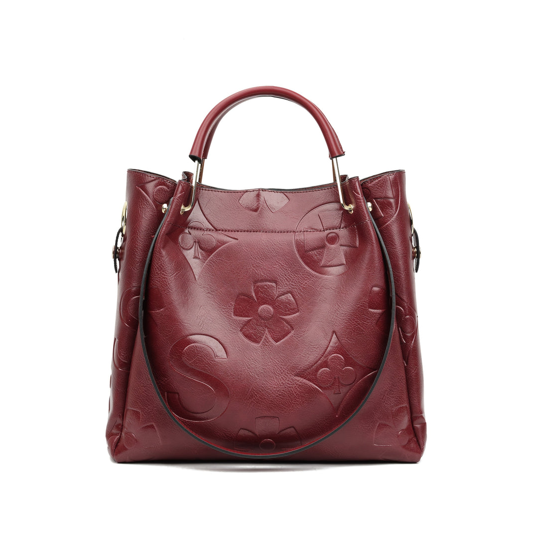 Luna | Ensemble de sacs à main à motif floral en relief