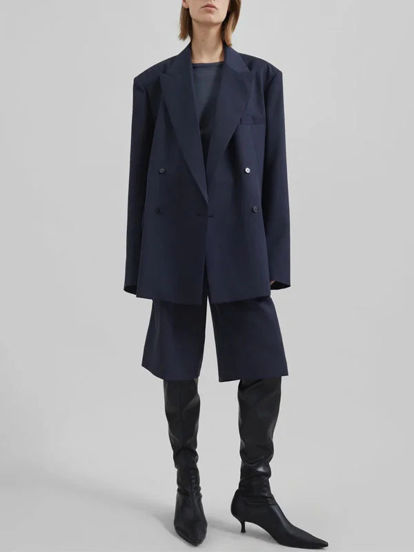 Sofia | Blazer croisé bleu marine