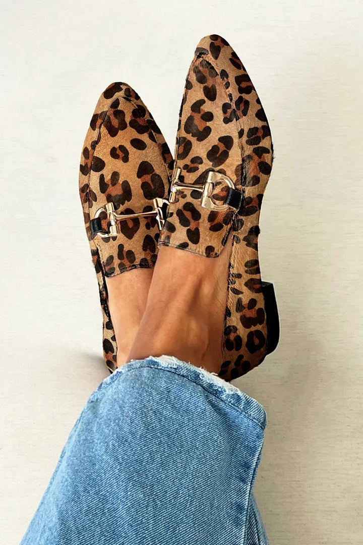 Gia - Mocassins Chic en Imprimé Léopard
