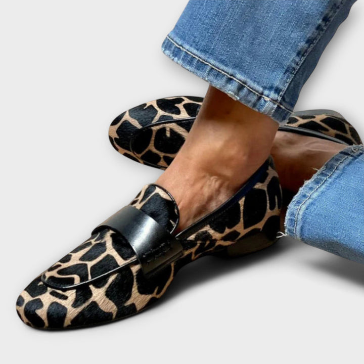 Mocassins Léopard Léonie™ | Élégance Animalière
