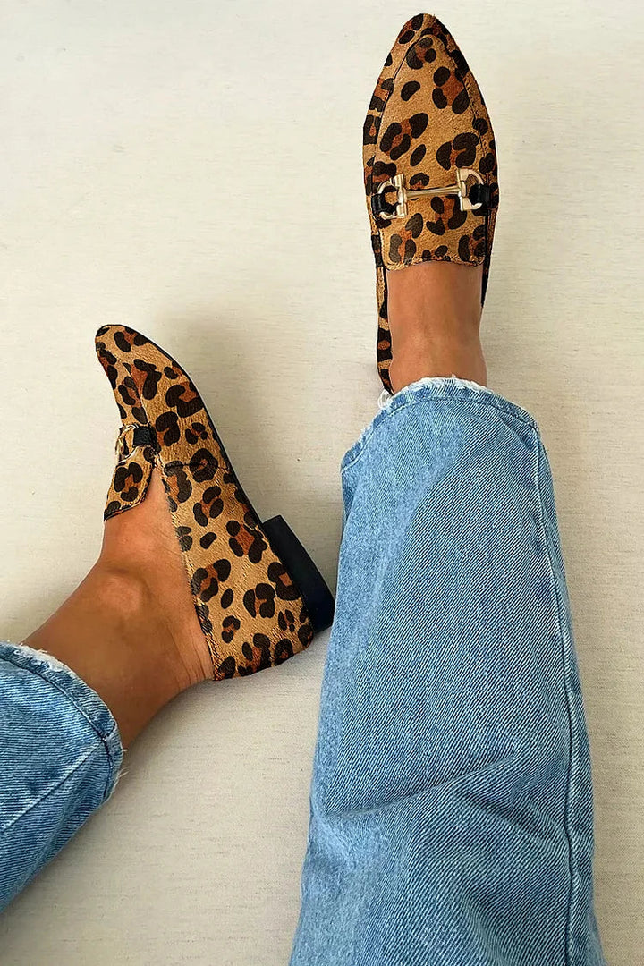 Gia - Mocassins Chic en Imprimé Léopard
