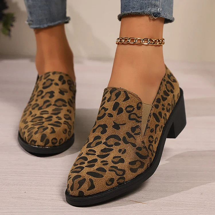 Mocassins Léopard Angélique™ : Élégance Sauvage