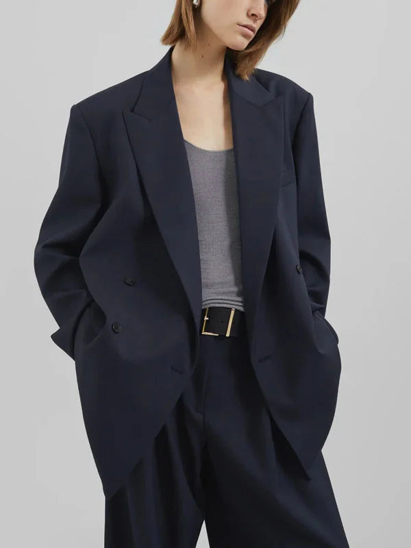 Sofia | Blazer croisé bleu marine