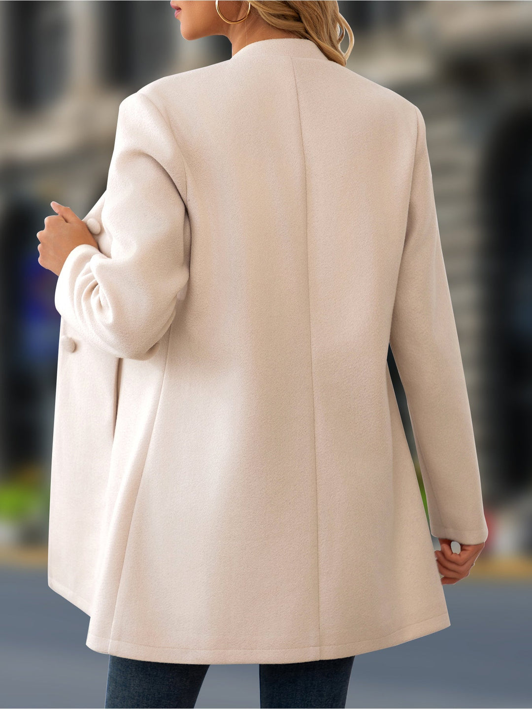 Elena | Manteau chic à col montant