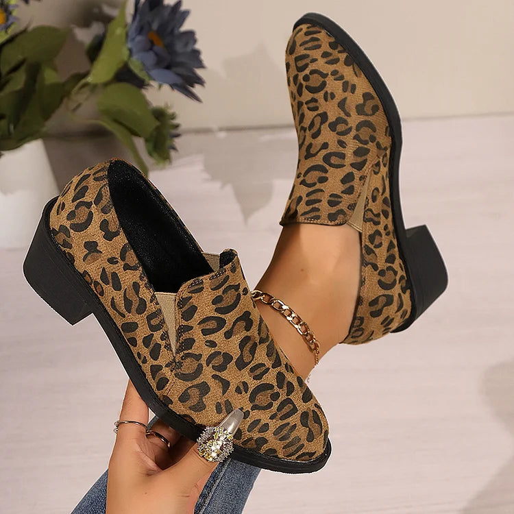 Mocassins Léopard Angélique™ : Élégance Sauvage