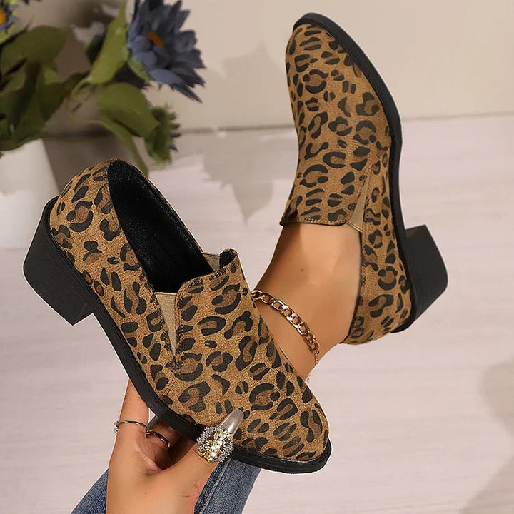 Mocassins Léopard Angélique™ : Élégance Sauvage