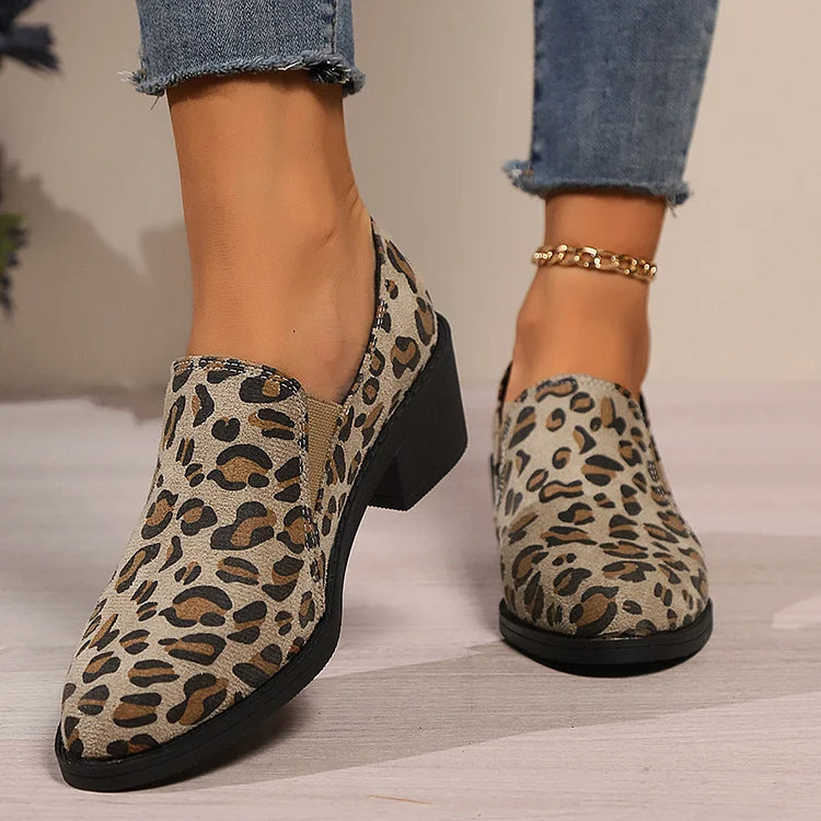 Mocassins Léopard Angélique™ : Élégance Sauvage