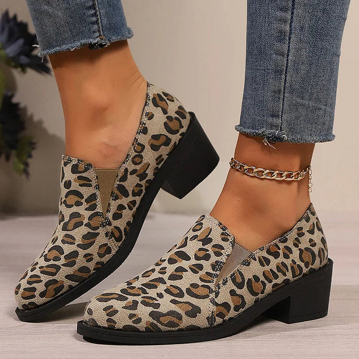 Mocassins Léopard Angélique™ : Élégance Sauvage