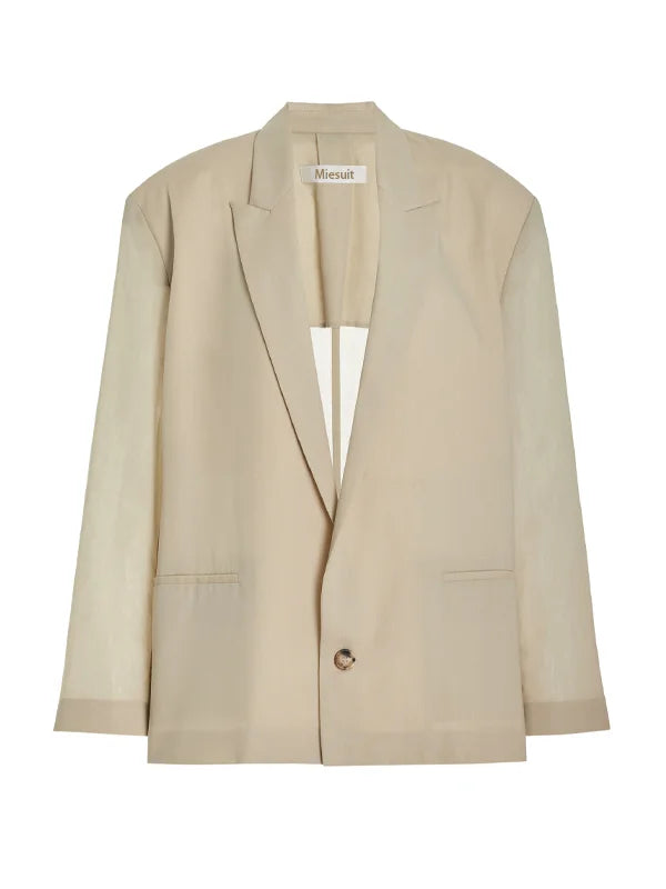 Sofia | Blazer oversize en lin mélangé