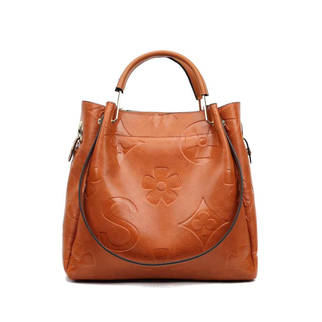 Luna | Ensemble de sacs à main à motif floral en relief