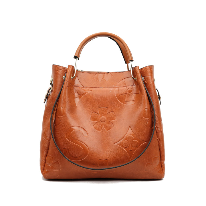 Luna | Ensemble de sacs à main à motif floral en relief