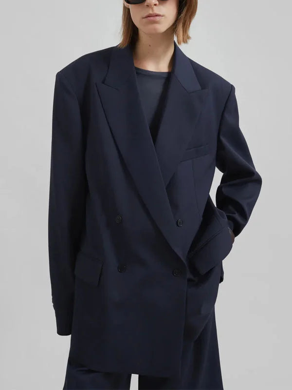 Sofia | Blazer croisé bleu marine