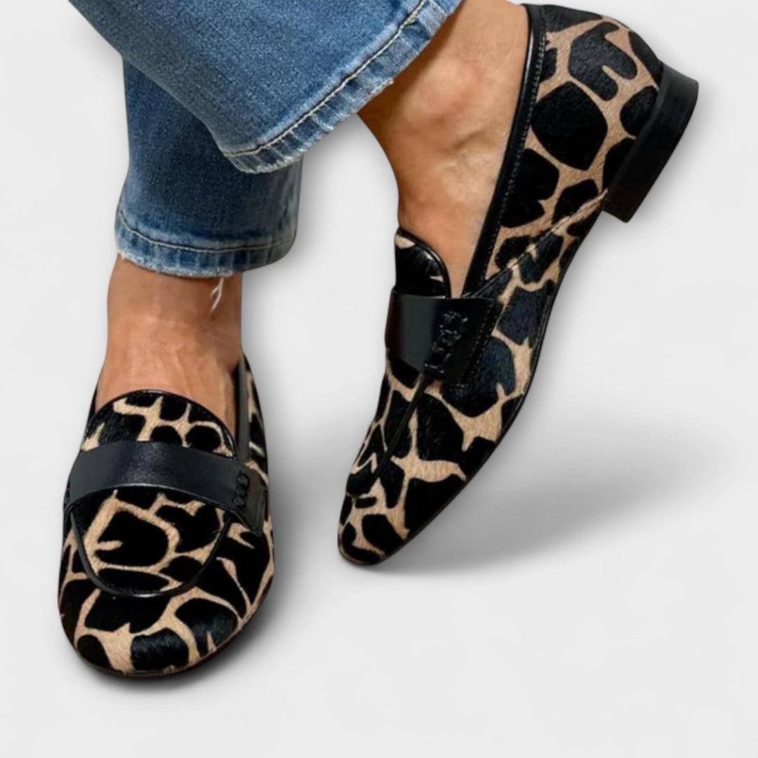 Mocassins Léopard Léonie™ | Élégance Animalière