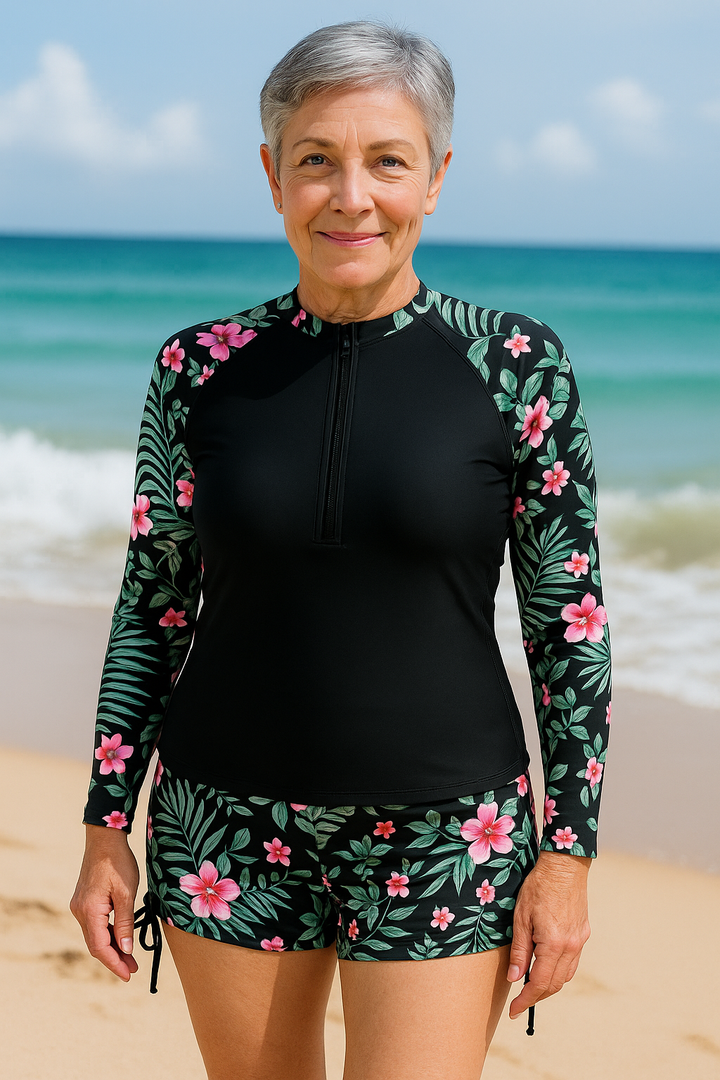 SereniSea Maillots de Bain | Ensemble Anti-UV – Élégance Solaire, Confort Tout au Long de la Journée