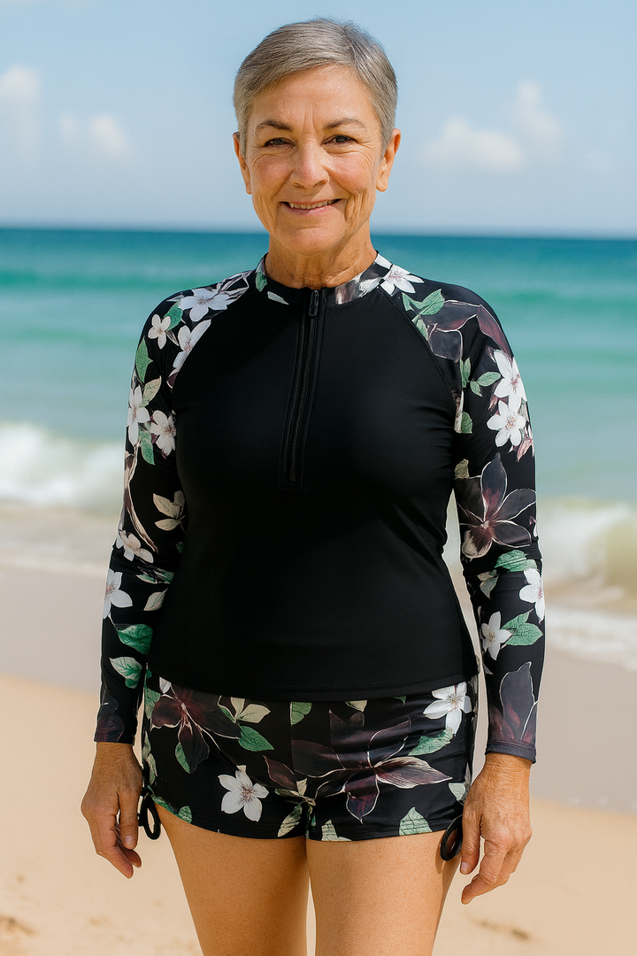 SereniSea Maillots de Bain | Ensemble Anti-UV – Élégance Solaire, Confort Tout au Long de la Journée