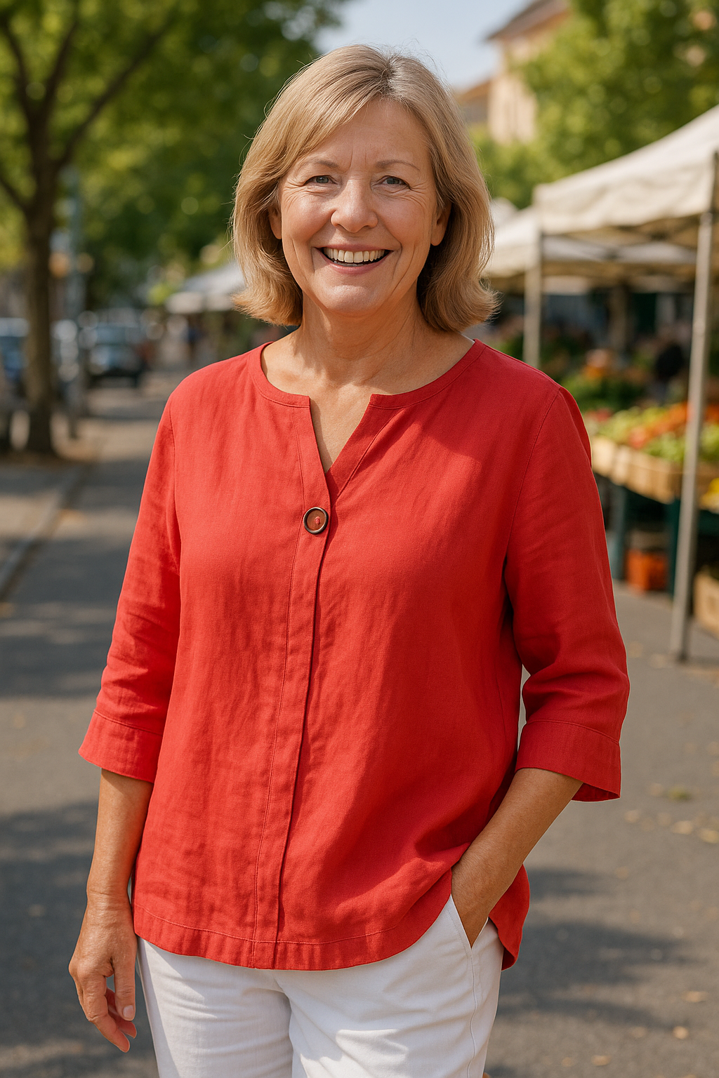 Simone | Blouse - Légère. Flatteuse. Conçue pour les vraies femmes.