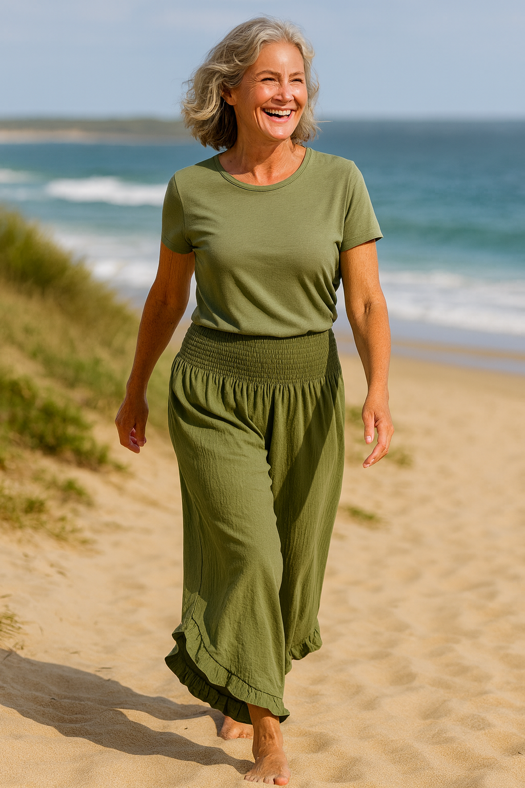 Pantalon Légèreté en Coton-Lin Tavina