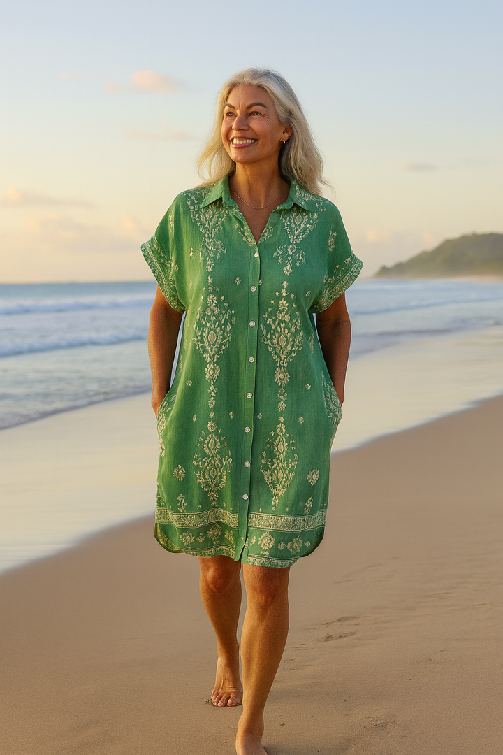 Seabreeze | Robe Bohème en Coton-Lin