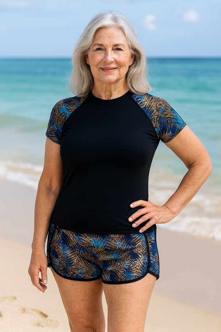 ShoreHaven | Ensemble Tankini Protecteur UV – Confiance en Soleil, Confort Tout au Long de la Journée