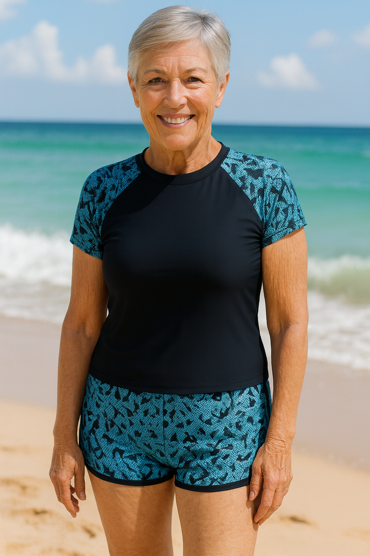 ShoreHaven | Ensemble Tankini Protecteur UV – Confiance en Soleil, Confort Tout au Long de la Journée
