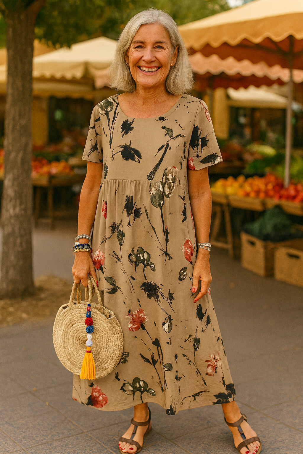 Lucie | Robe Maxi Florale Vintage - Légère, Flatteuse et Élégance Naturelle