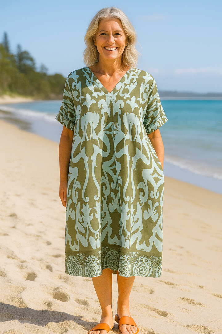 Marisela | Robe Midi Brise – Légèreté, Confiance &amp; Style Insouciant