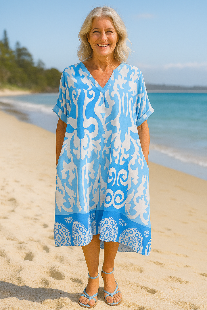 Marisela | Robe Midi Brise – Légèreté, Confiance &amp; Style Insouciant
