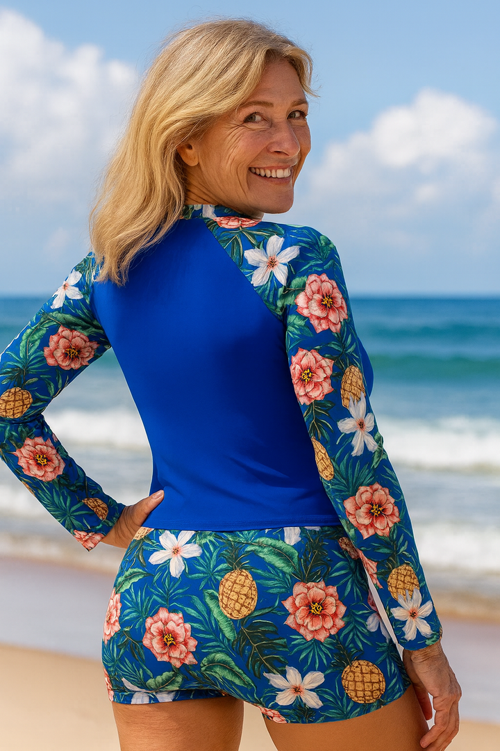 AquaGrace | Ensemble Tankini Protection UV – Confiance ensoleillée, confort tout au long de la journée