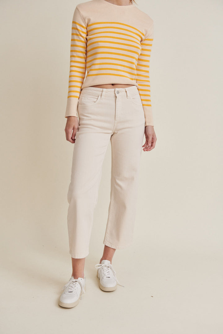 Elisa – Jean cropped, écru