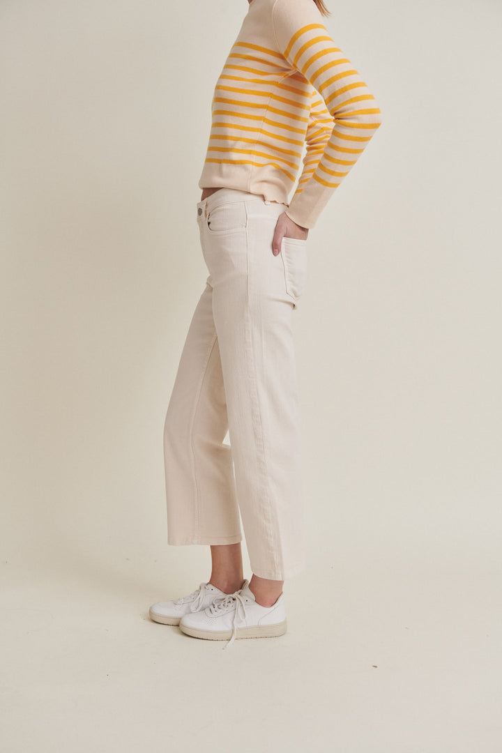 Elisa – Jean cropped, écru