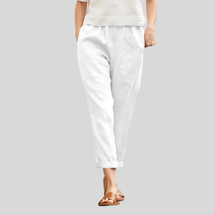 Kriza - Pantalons Évasés Chic avec Poches Pratiques