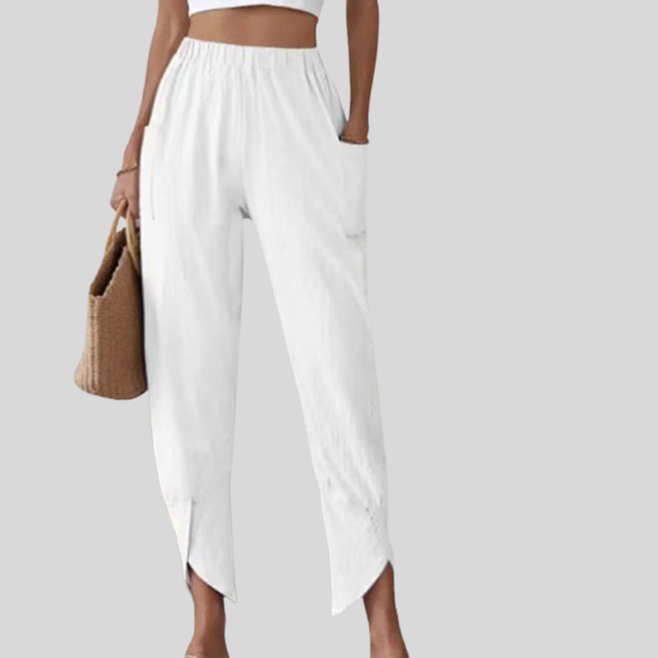 Essari - Pantalon Chic à Ourlet Fendu