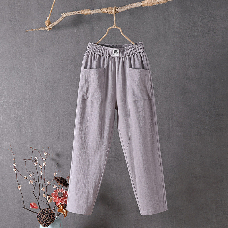Alyra - Pantalons Décontractés Chic avec Poches Pratiques