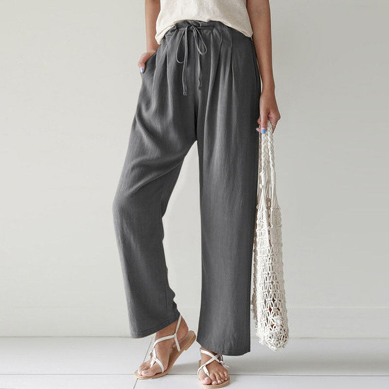 Vara - Pantalons Confortables à Taille Élastique avec Cordon