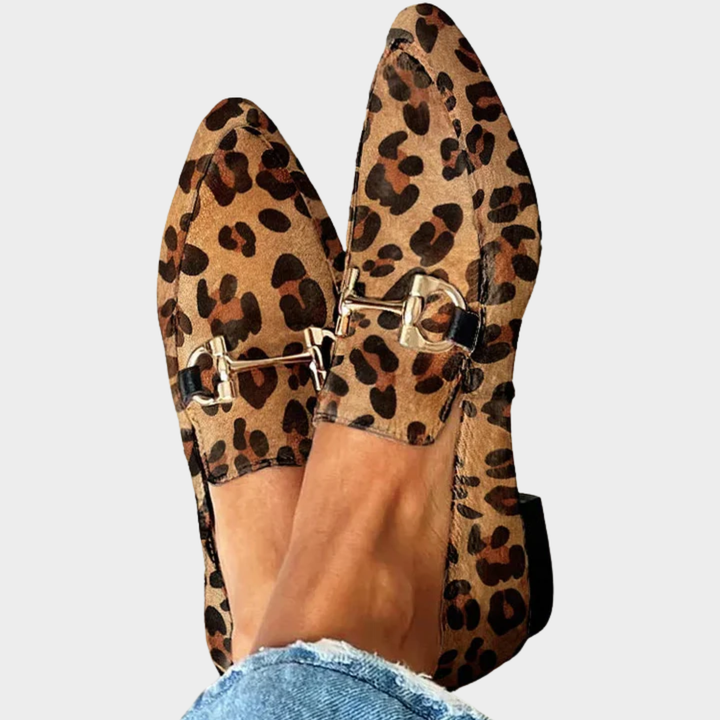 Gia - Mocassins Chic en Imprimé Léopard