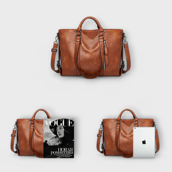 Olivia - Sac en cuir grand format