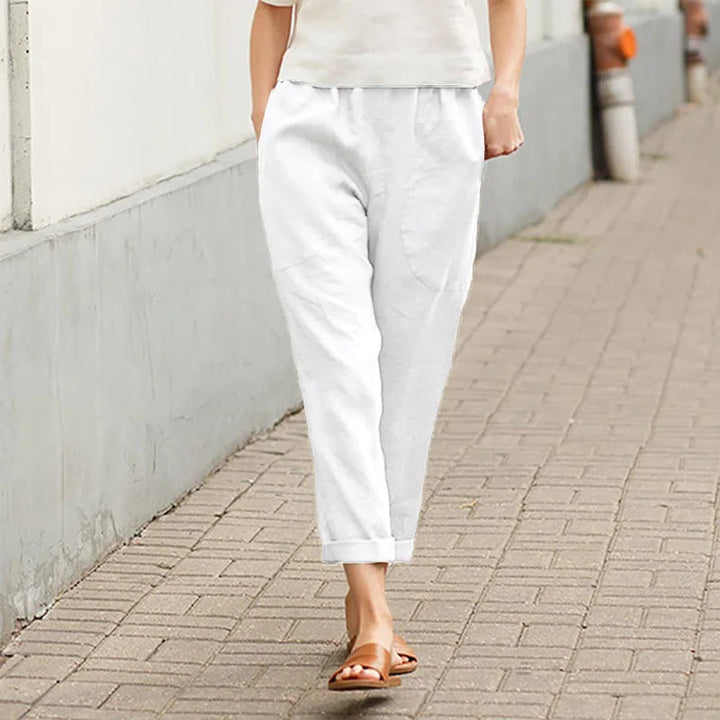 Kriza - Pantalons Évasés Chic avec Poches Pratiques