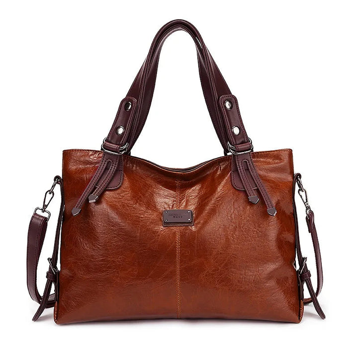 Aralyn - Cabas raffiné en cuir souple