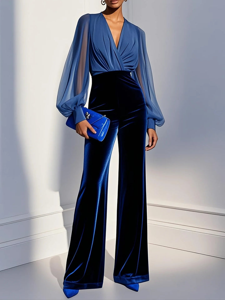 Maud™ || Combinaison chic à décolleté en V