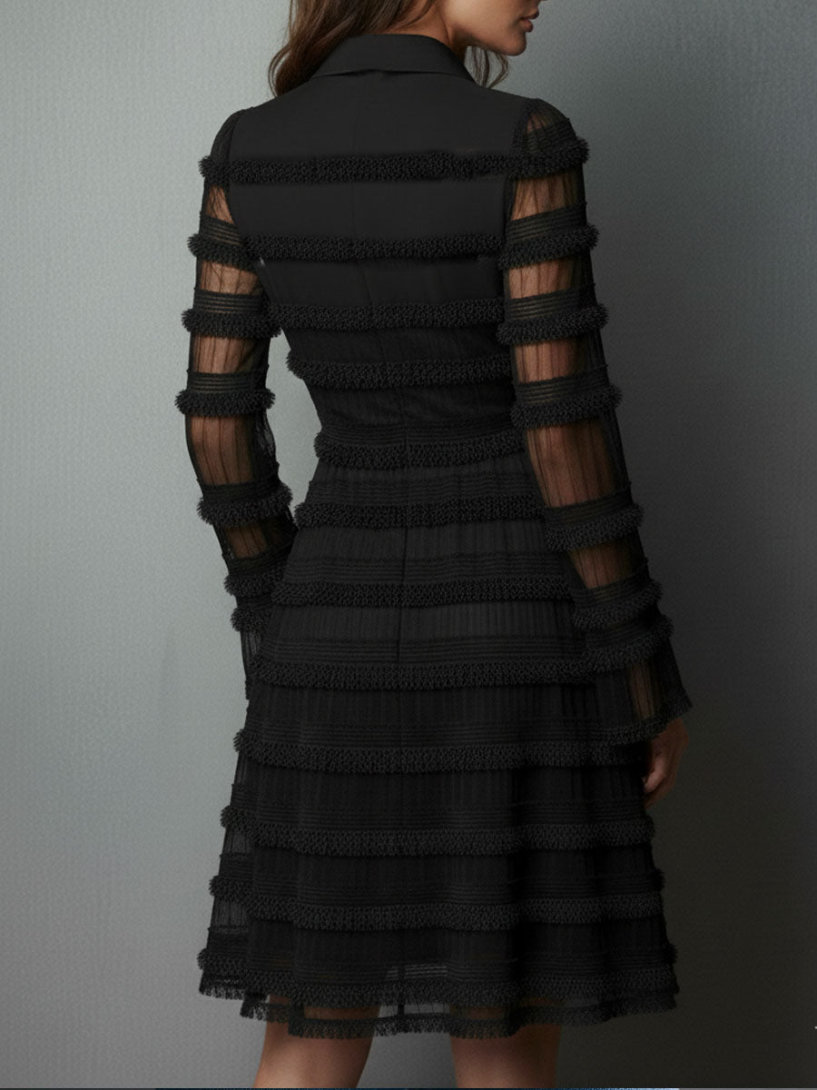 Robe Mini Élégante Rosalie™ avec Décolleté en V Profond