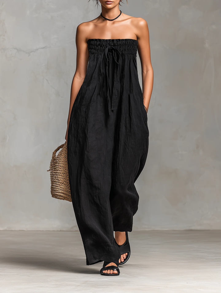 Nina™ || Combinaison chic sans bretelles