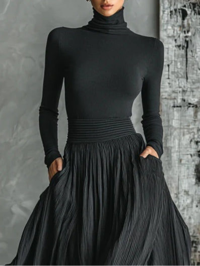 Eva™ || Ensemble chic avec jupe plissée