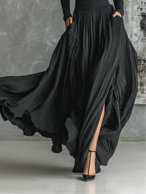 Eva™ || Ensemble chic avec jupe plissée