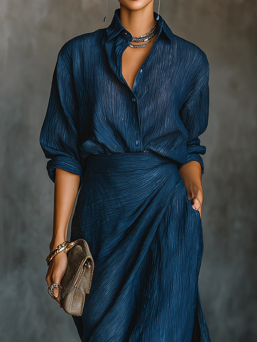 Sara™ || Ensemble chic avec jupe longue