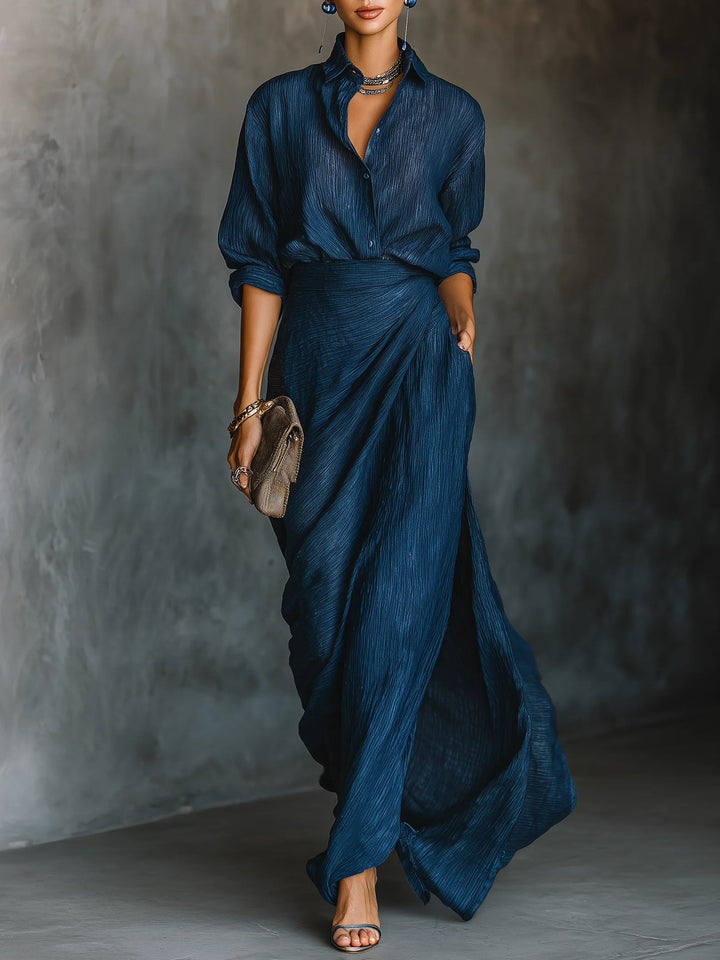 Sara™ || Ensemble chic avec jupe longue