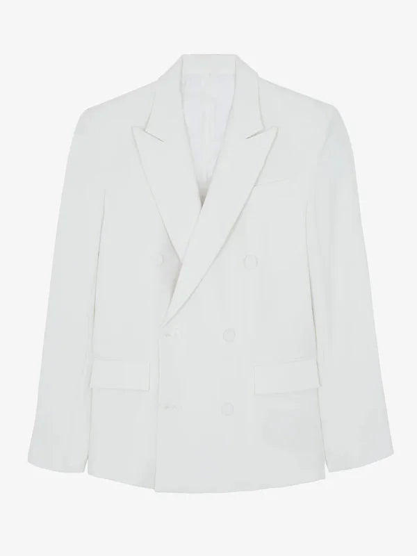 Sofia | Blazer oversize blanc croisé