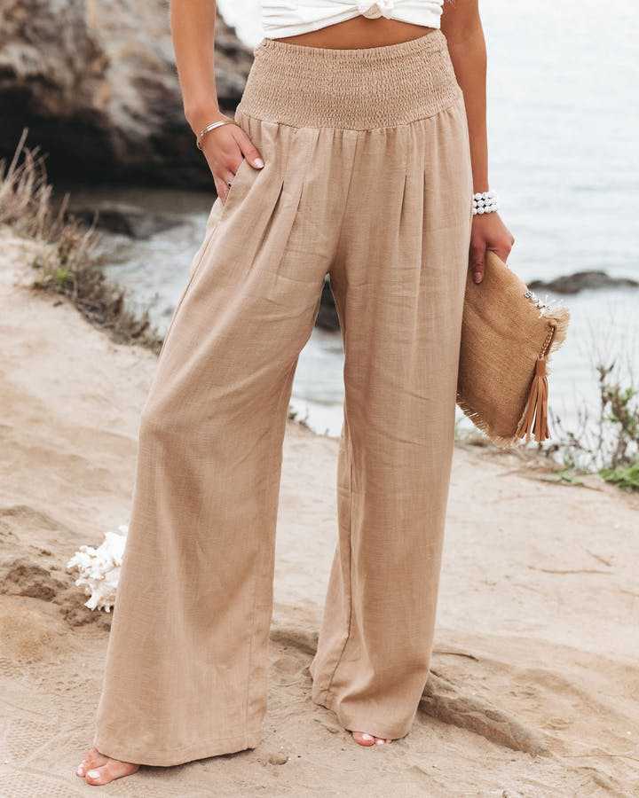 Aileen - Pantalons Amples de Plage Élégants