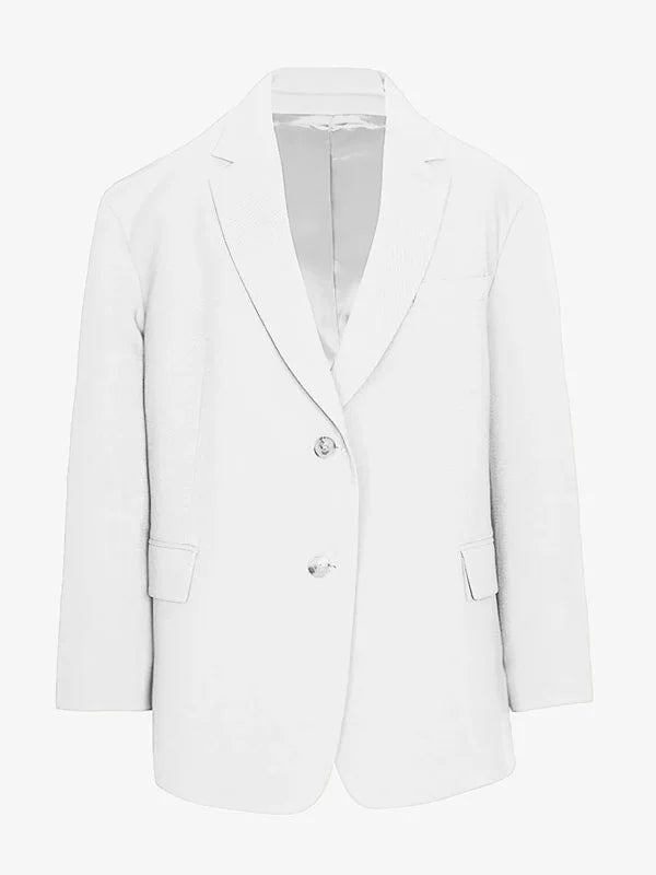 Sofia | Blazer oversize aux lignes épurées - Blanc