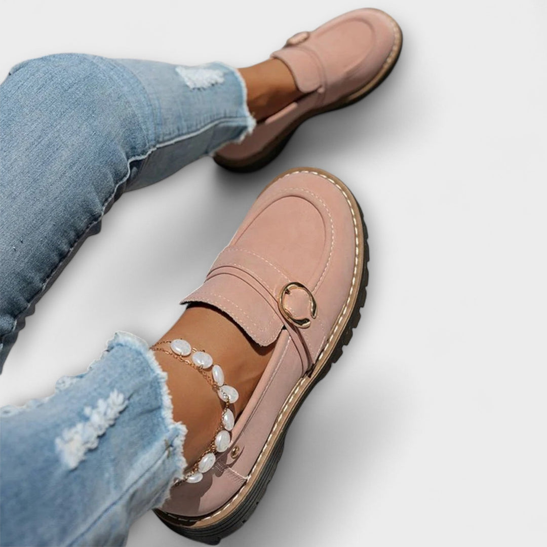 Mocassins Lora™ | Élégance Décontractée à Bout Rond