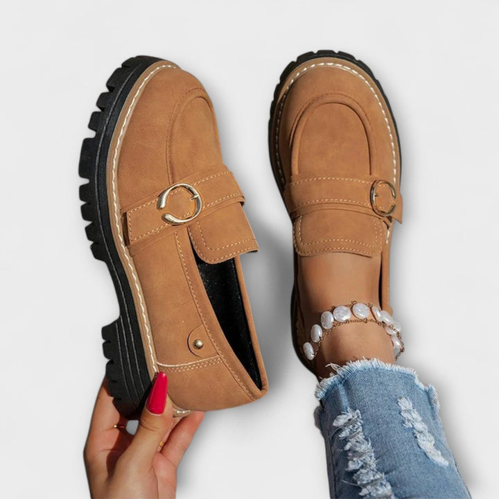 Mocassins Lora™ | Élégance Décontractée à Bout Rond